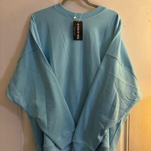 Year of Ours Light Blue Crewneck Top